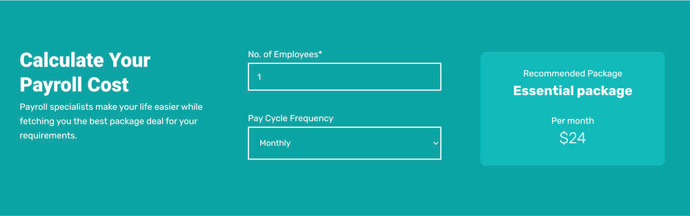 Calculate payroll cost